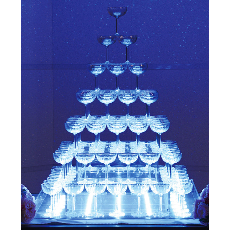 レンタル用】イルミネーション シャンパンタワー メイン卓用 結婚式