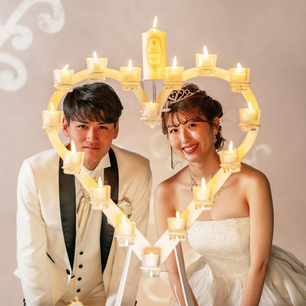 【レンタル用】キャンドルイリュージョン バーニングラブ メイン卓用 結婚式 演出 商品