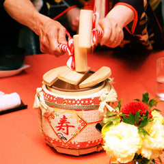 【まるこ】ミニ薦樽 寿 こも樽 結婚式　和装　イベント　鏡開き まるこ】ミニ薦樽 寿 こも樽 結婚式 和装 イベント 鏡開き